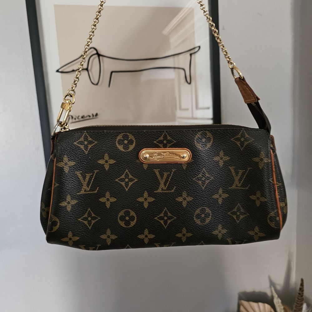 Louis Vuitton Monogram Canvas Mini Shoulder Bag in Brown with Gold Hardware